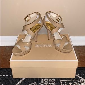 Michael Kors Patent Leather Strappy Heels